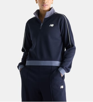 Veste Sport Legacy Pique 1/4 Zip - New Balance - Bleu marine