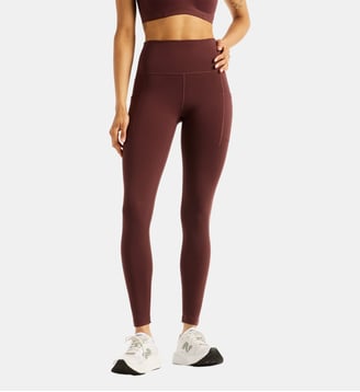 Legging Sleek Pocket High Rise - New Balance - Bordeaux