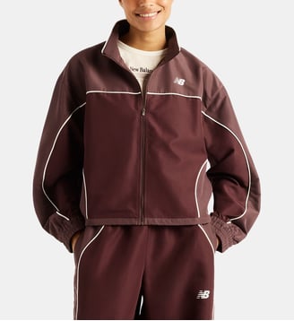Veste Trackside Woven - New Balance - Bordeaux