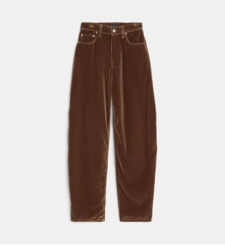 Pantalon Bibi coupe barrel en velours - Haikure - Brun