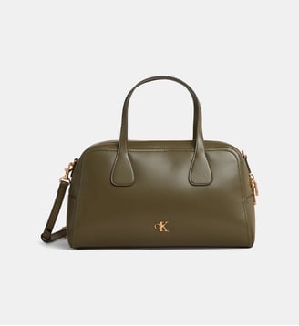 Sac bowling enduit monogramme - Calvin Klein - Olive