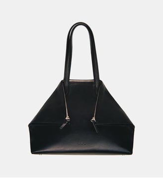 Sac cabas Fold en cuir - Aesther Ekme - Black