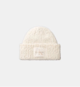Bonnet en maille à revers - Calvin Klein - Écru