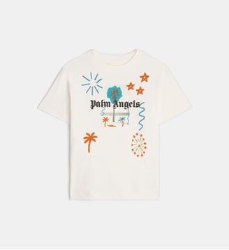 T-shirt en jersey de coton - Palm Angels - Coconut