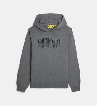Sweat-shirt à capuche zippé Bookish - Off White - Gris et noir
