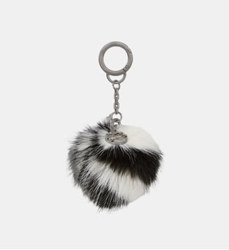 Porte-clés Autographe Pompon - Karl Lagerfeld - Blanc et noir