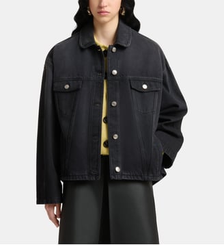 Veste droite en denim - Marni - Black