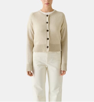 Cardigan Virginia en laine - Soeur - Écru chiné
