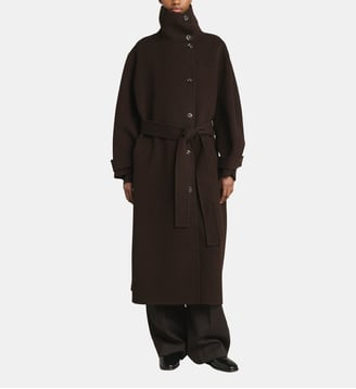 Manteau mi-long James - Soeur - Marron foncé