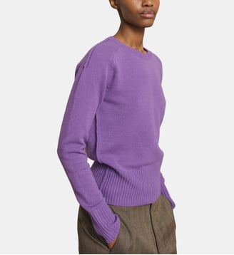Pull Jamie en laine mérinos - Soeur - Violet