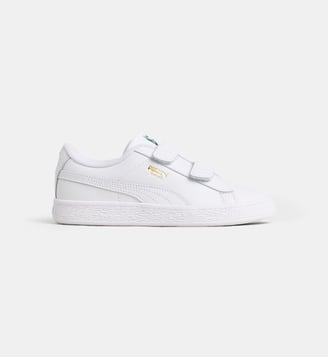 Baskets basses Suede V  - Puma - Blanc et vert