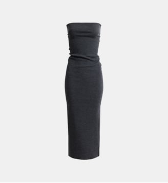 Robe bustier longue Lilia - Soeur - Gris anthracite