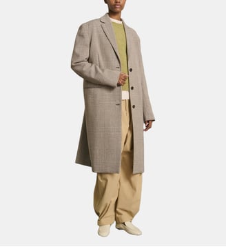 Manteau Lincoln en laine - Soeur - Marron et beige