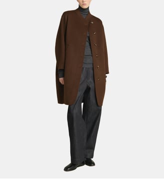 Manteau mi-long Beaulieu - Soeur - Chocolat