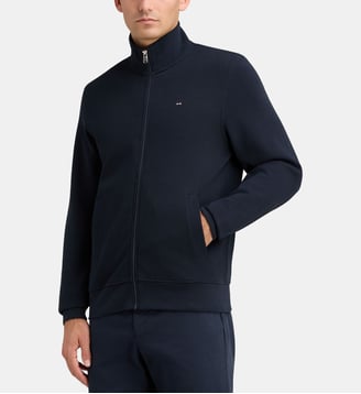 Gilet zippé à col montant - Eden Park - Bleu foncé
