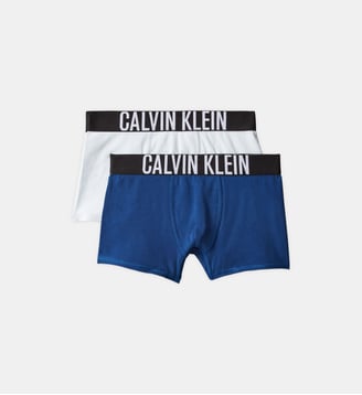 Lot de 2 boxers siglés - Calvin Klein - Bleu et blanc