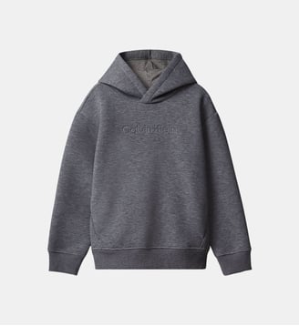 Sweat-shirt à capuche - Calvin Klein - Gris