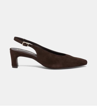 Escarpins Slingbacks Calista - Bocage - Marron