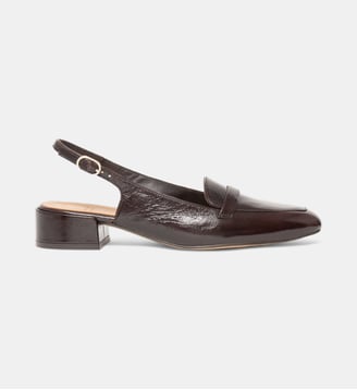 Mocassins Slingback Betsy - Bocage - Marron