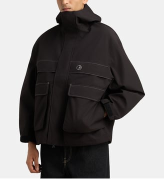 Blouson Cargo Shell - Polar Skateboard - Noir et argent