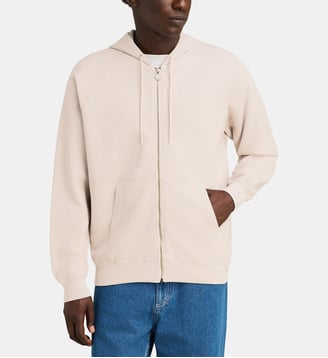 Sweat-shirt zippé à capuche - Polar Skateboard - Beige