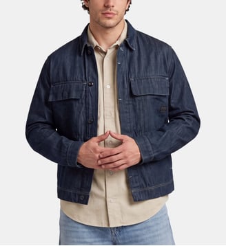 Surchemise Boxy Clean - G-Star - Bleu brut