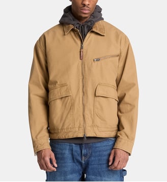 Blouson droit en coton - Timberland - Beige