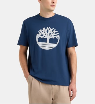 T-shirt droit Northwood coton - Timberland - Bleu marine