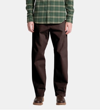 Pantalon droit en coton - Timberland - Marron chocolat