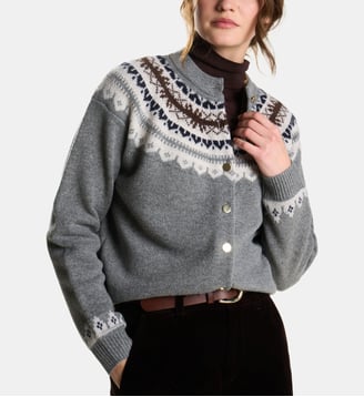 Gilet Maggy laine - Petite Mendigote - Gris