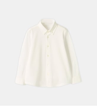 Chemise en piqué de coton - IL GUFO - Blanc