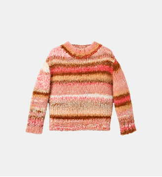 Pull en maille mélangée - IL GUFO - Fraise