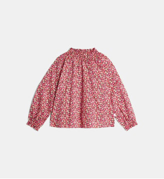 Blouse Liberty - IL GUFO - Rose framboise