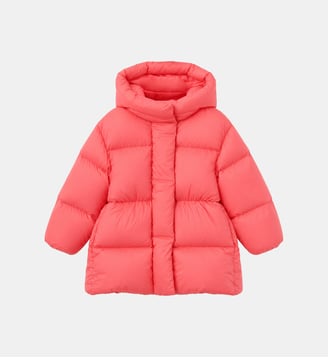 Doudoune cintrée à capuche - IL GUFO - Fraise