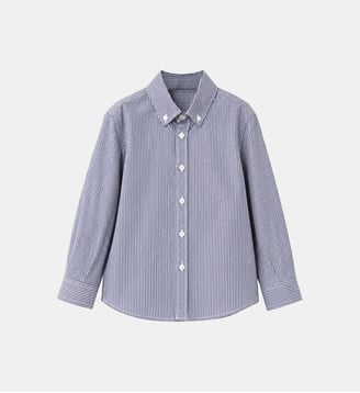 Chemise rayée - IL GUFO - Bleu encre
