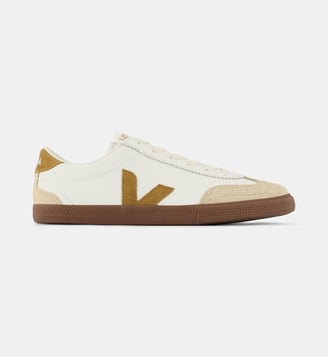 Tennis basses Volley O.T. cuir - Veja - Blanc et camel