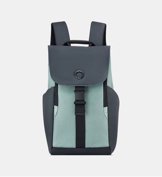 Sac à dos à compartiment ordinateur - Delsey Paris - Gris et vert