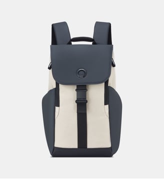 Sac à dos à compartiment ordinateur - Delsey Paris - Noir et beige