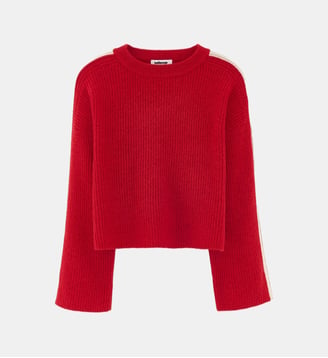 Pull Gorsy en laine à col rond - Bellerose - Rouge