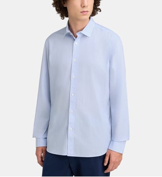 Chemise droite à manches longues - North Sails - Bleu clair et blanc