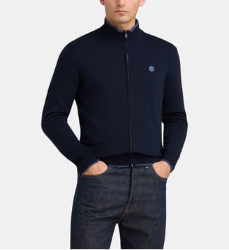 Gilet zippé à col montant - North Sails - Bleu marine
