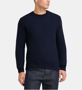Pull droit maille nid d'abeille - North Sails - Bleu marine