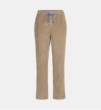 Pantalon carotte en velours à cordon - Serge Blanco - Cachemire