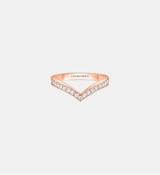 Bague en or rose et diamants - Chaumet - Or rose