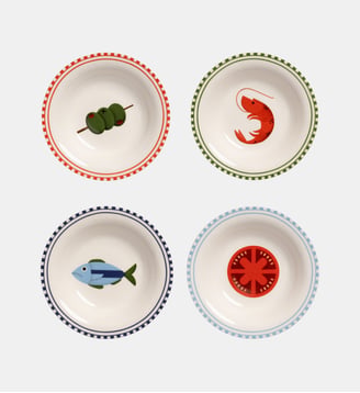 Ensemble de 4 petits bols - &Klevering - Blanc