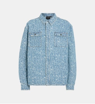 Veste Croc Jacquard en denim - Daily Paper - Blue