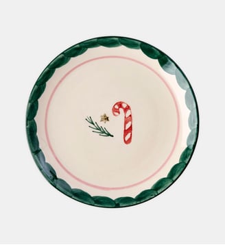 Assiette Sucre Orge - Rice - Blanc