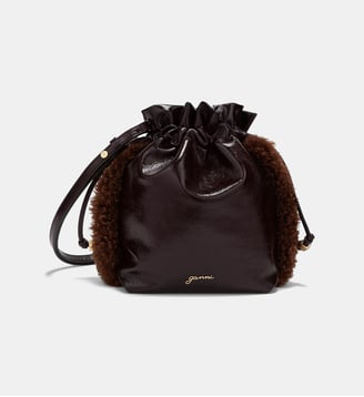 Party pouch - Ganni - Marron foncé