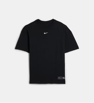T-shirt droit à col rond - Nike - Noir