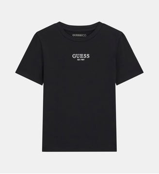 T-shirt Milieu à manches courtes - Guess - Noir